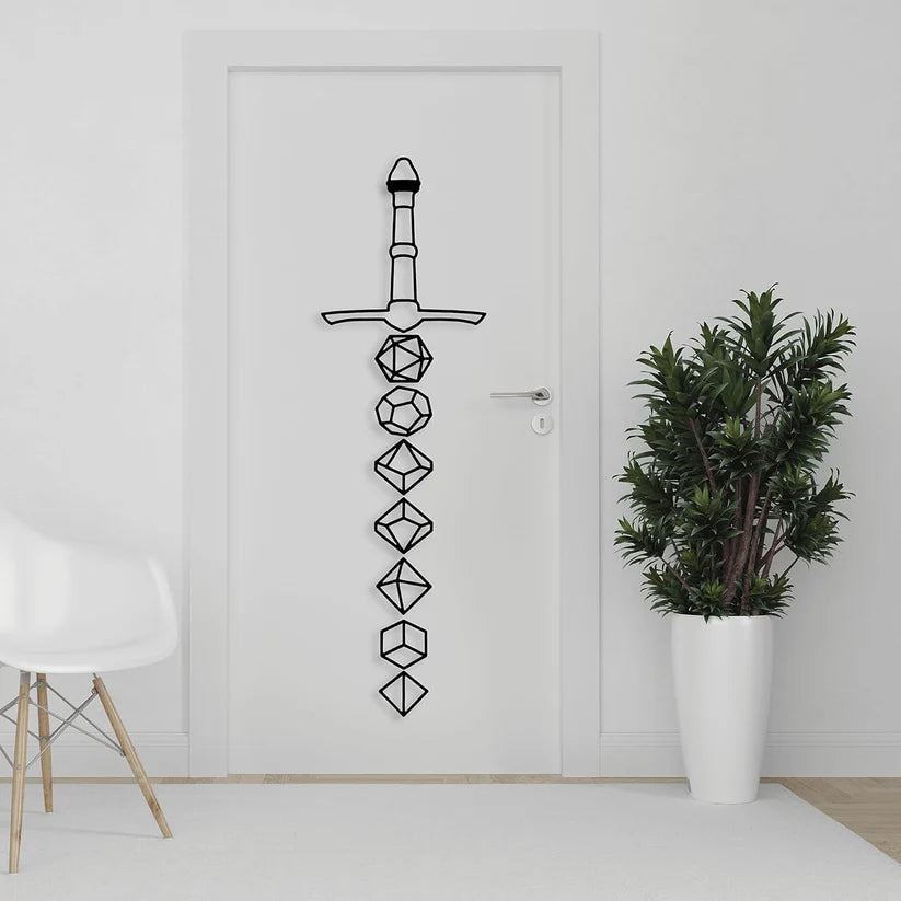 D&D Sword Decor For Wall