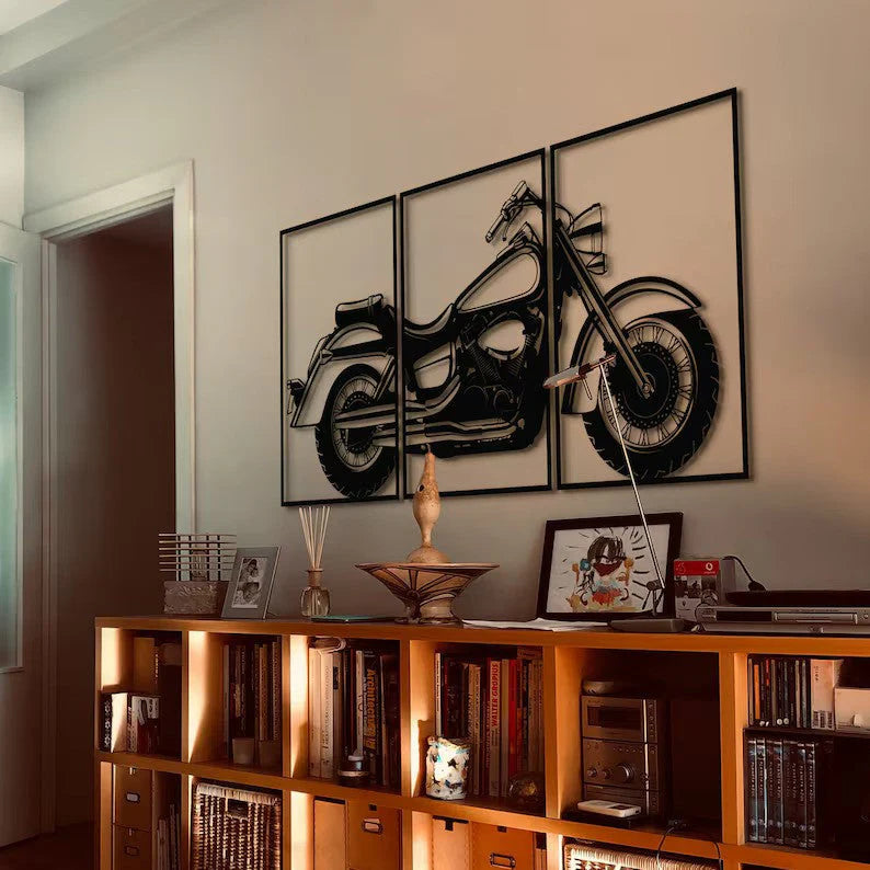 Speedster Story Bike Wood Wall Decor