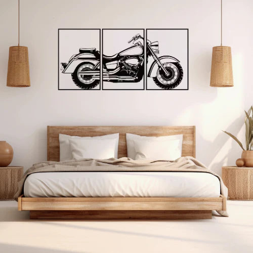 Speedster Story Bike Wood Wall Decor