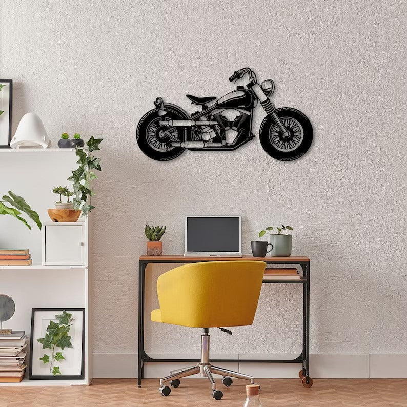 Rider's Rhapsody Bike Wood Wall Decor