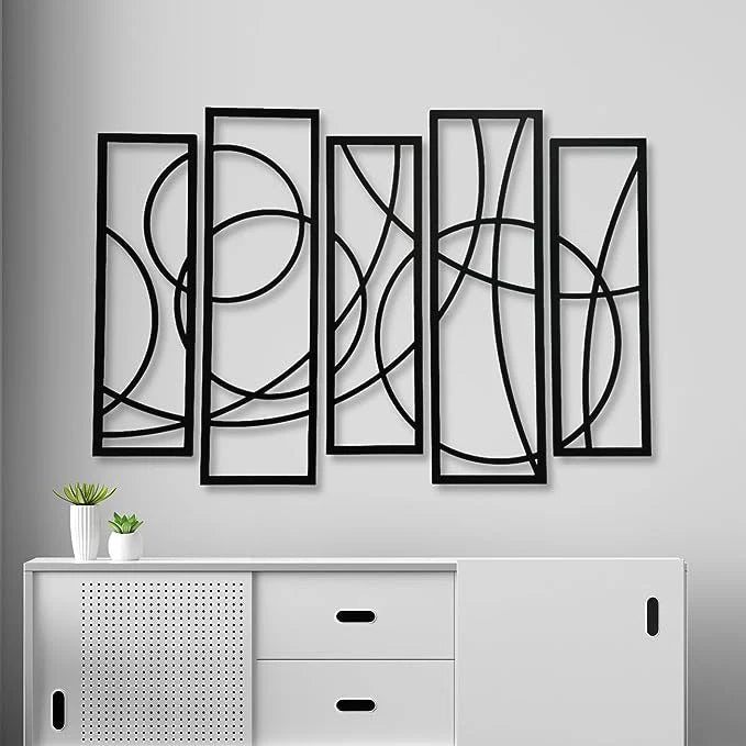 Wooden 5-Piece Wall Art Panel Frame