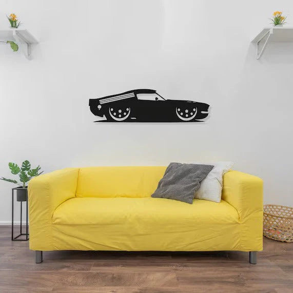 Retro 1967 Ford Shelby Wood Wall Decor