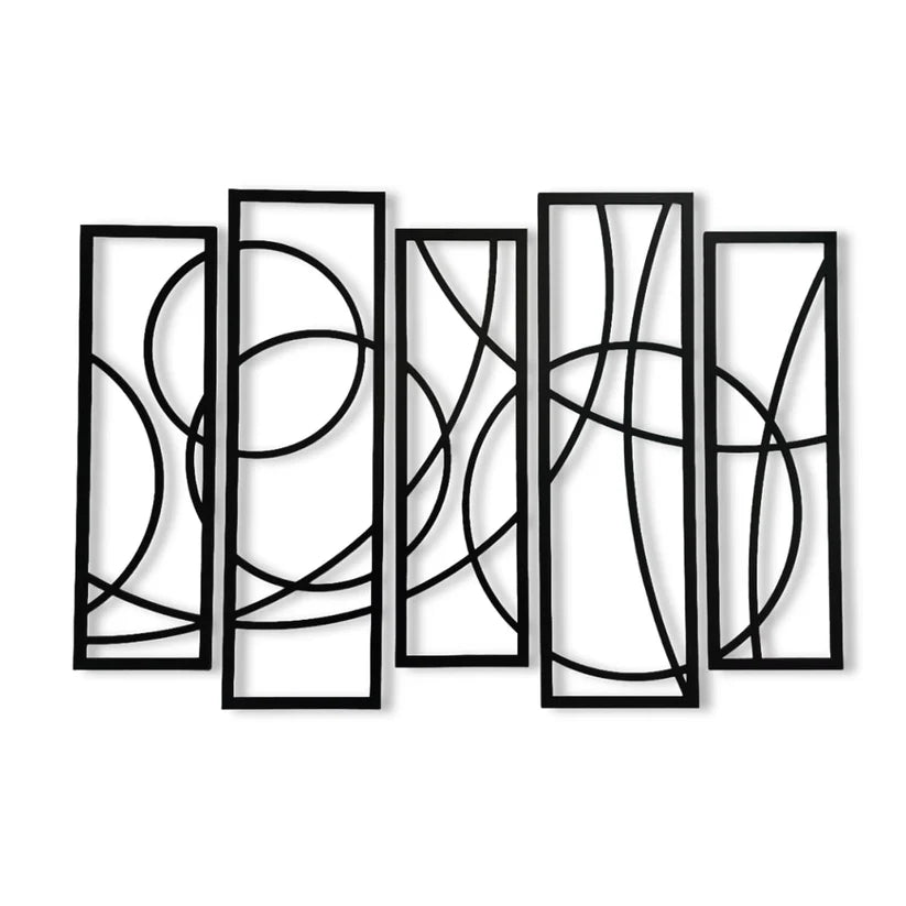 Wooden 5-Piece Wall Art Panel Frame