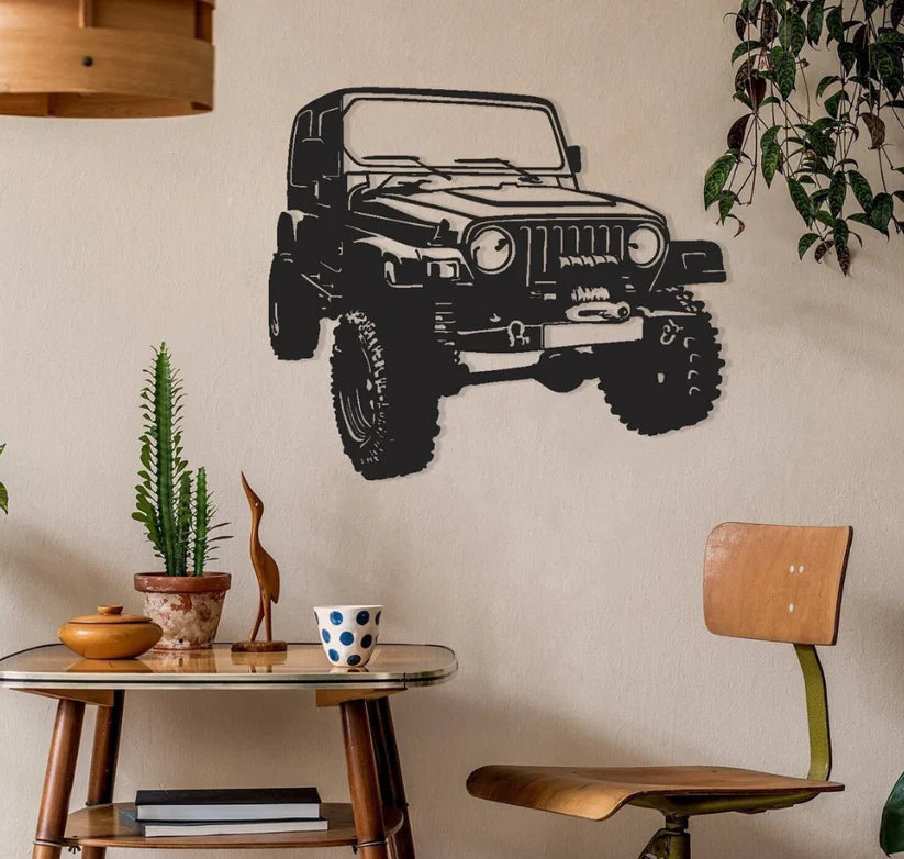 Mahindra Thar Car Jeep Design Wall Decore