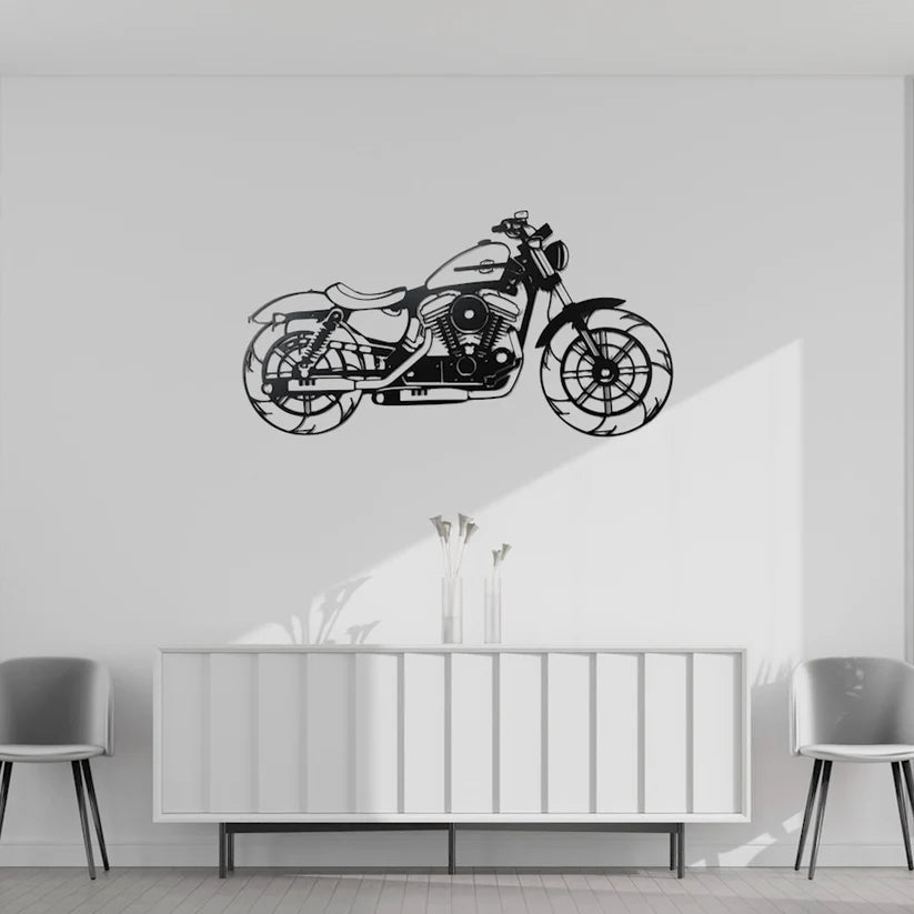 Ride in Style Motorbike Wood Wall Decor