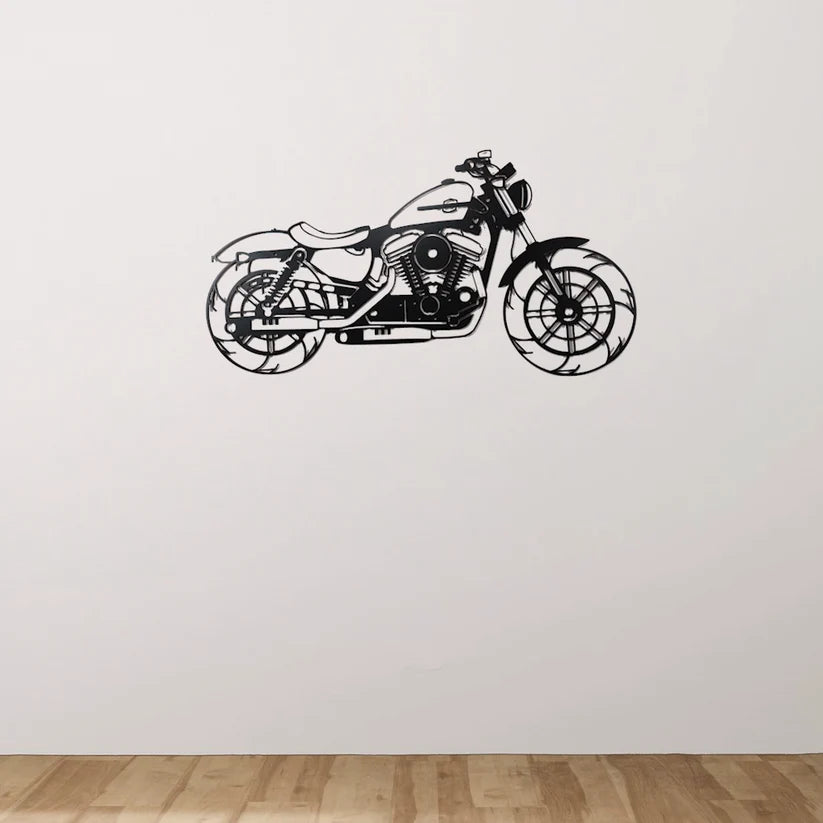 Ride in Style Motorbike Wood Wall Decor