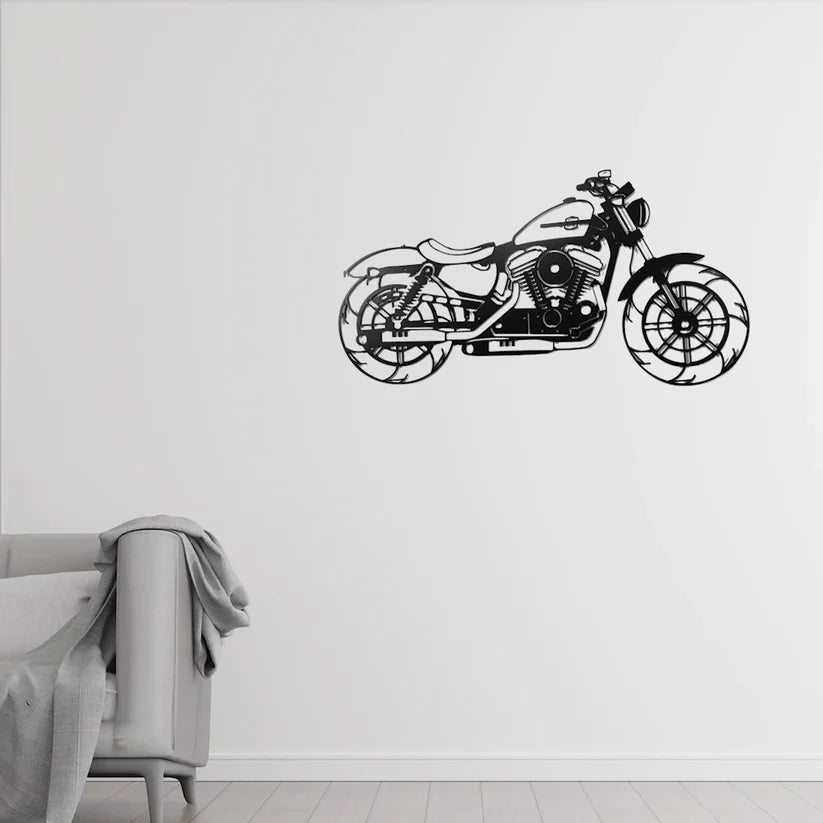 Ride in Style Motorbike Wood Wall Decor