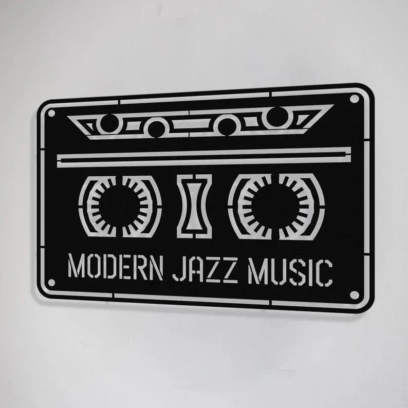 Retro Groove Music Cassette Wood Wall Decor